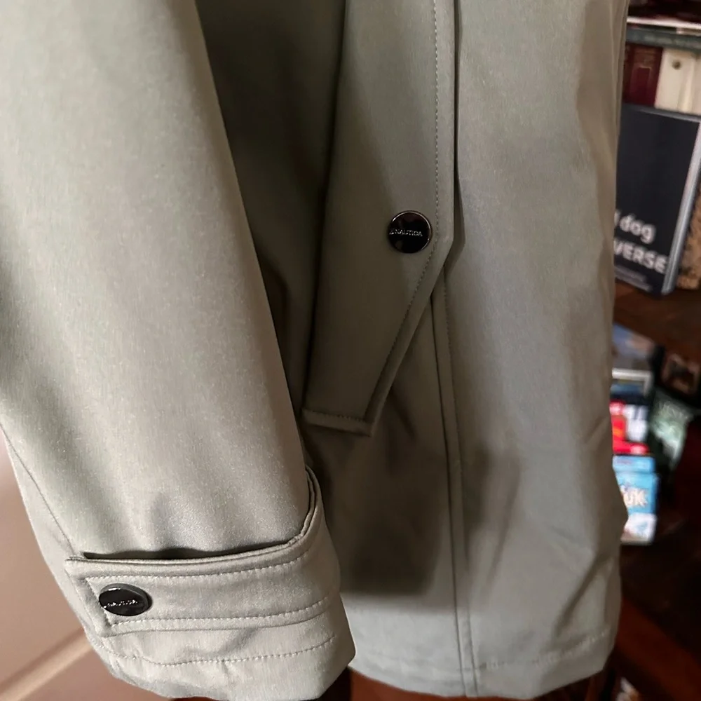Women's Nautica Weatherproof Olive Green Jacket NWOT. Large. Spring raincoat. - Picture 4 of 8